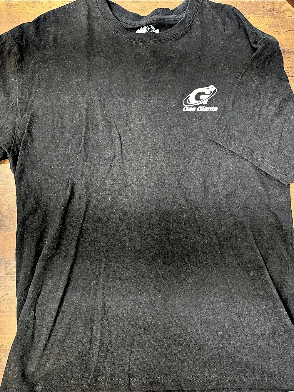 Gas Giants Saturn Graphic Tee Black White Size XL